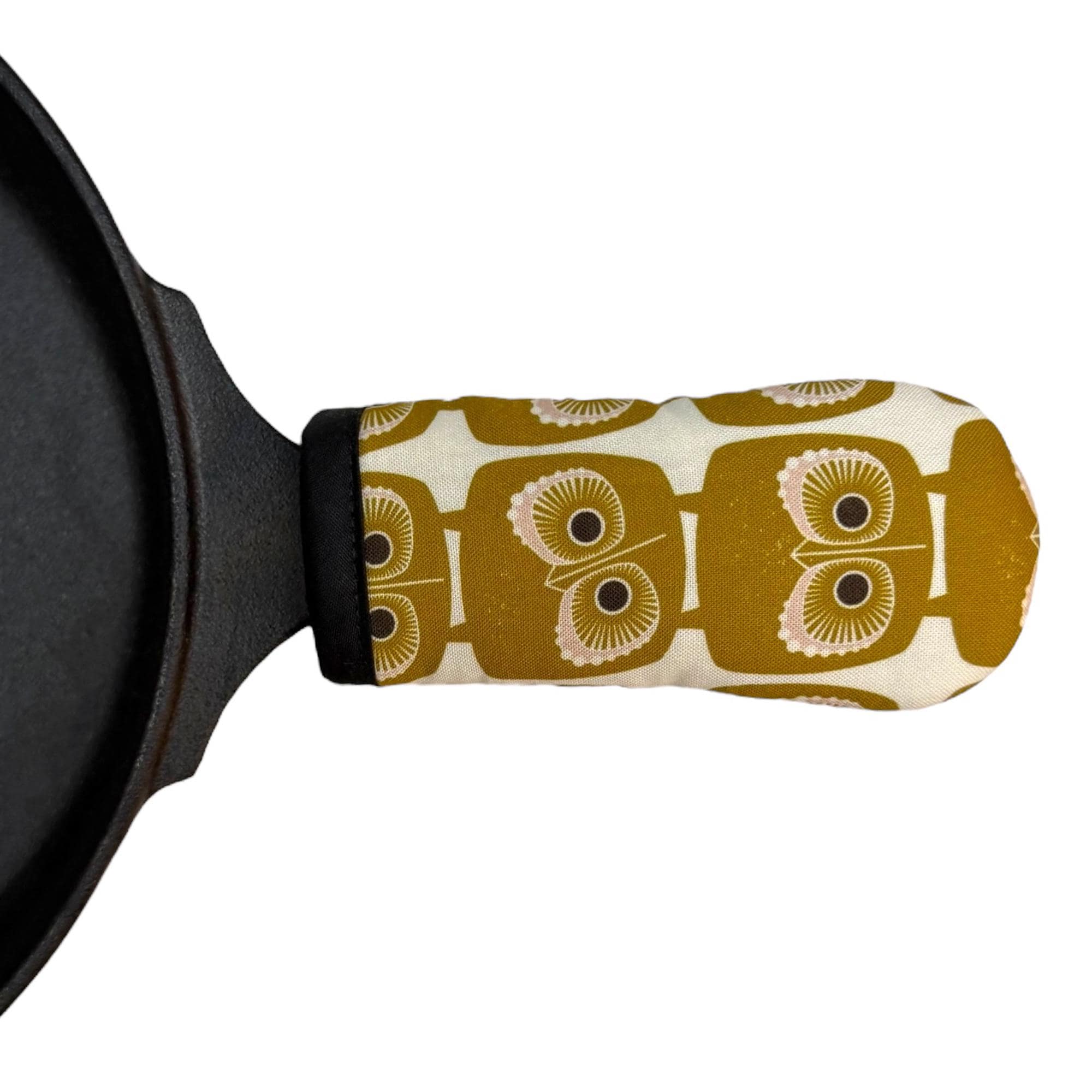 Skillet Mitt | Gold Owls