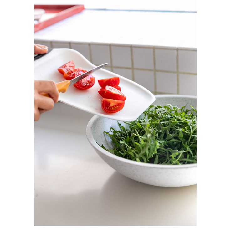Dexas - Chop & Scoop® - 3 Sizes Made in the USA with Color Options: Bone with PolyFlax / 9.5" x 13"