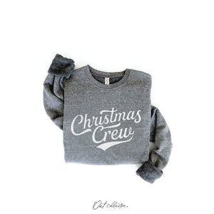 Christmas Crew Graphic Sweatshirt  | Cranberry Heather