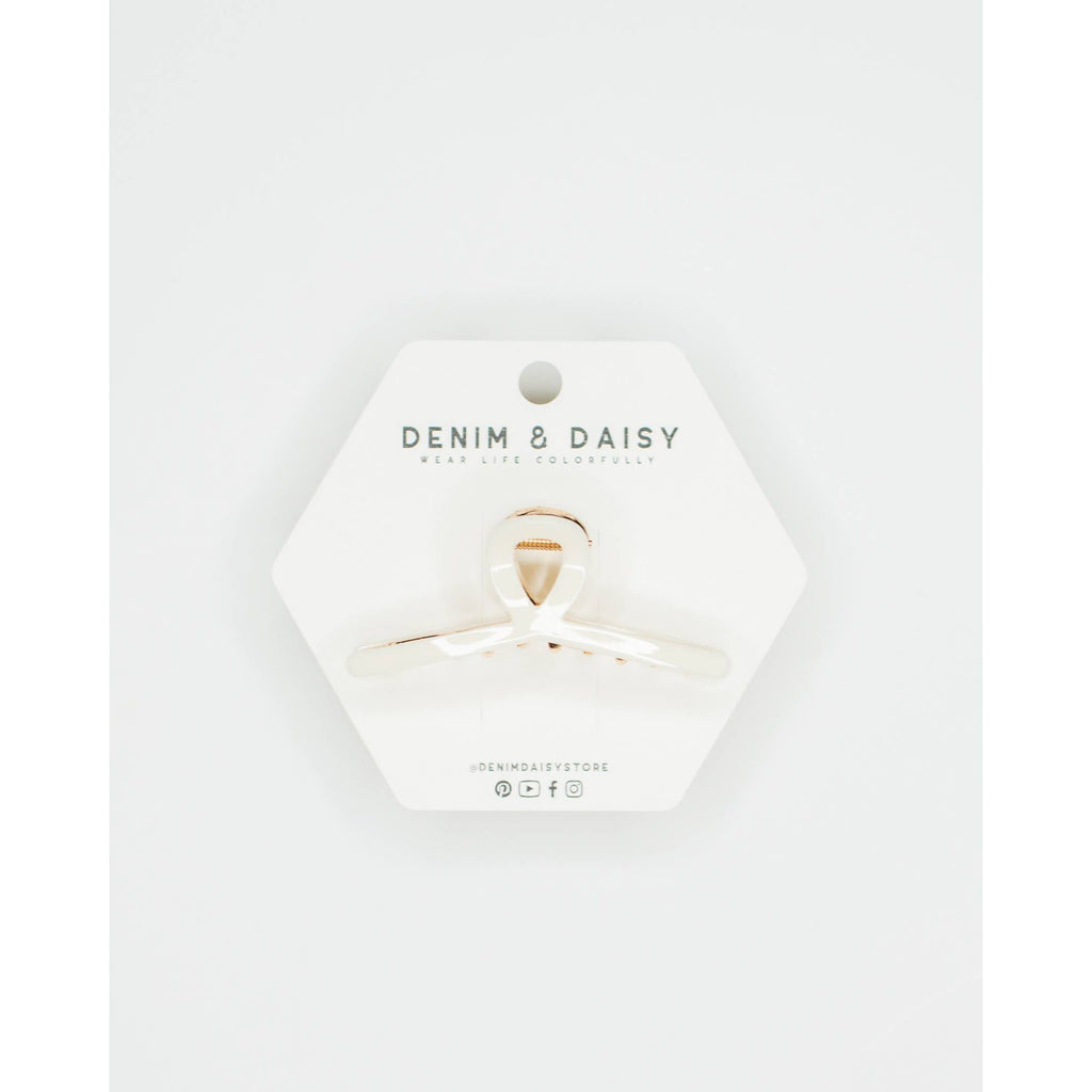 Mini Loop Hair Claw Clip | Chocolate