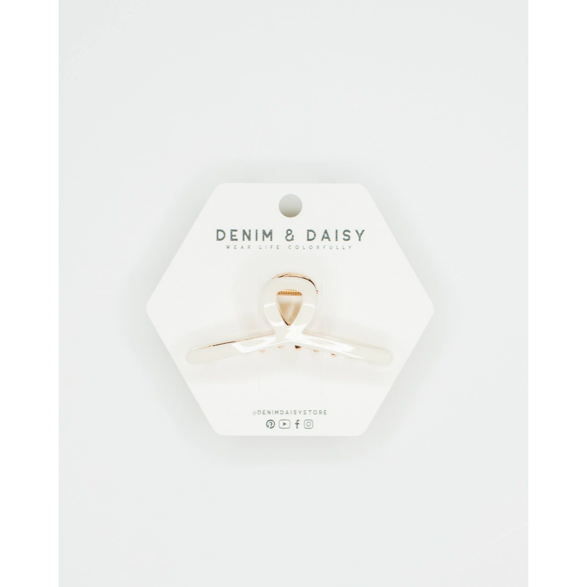 Mini Loop Hair Claw Clip | Chocolate