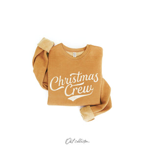 Christmas Crew Graphic Sweatshirt  | Cranberry Heather