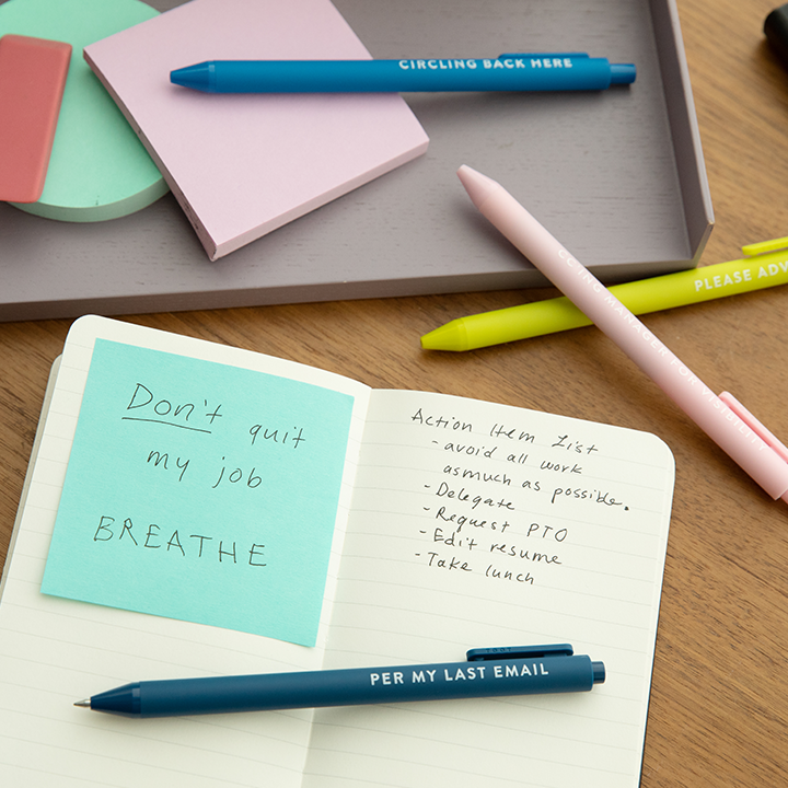 Jotter Pen Set | Passive Aggressive Corporate Lingo