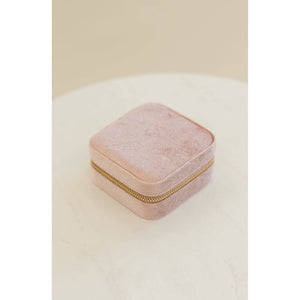 Velvet Jewelry Case | Sterling Grey