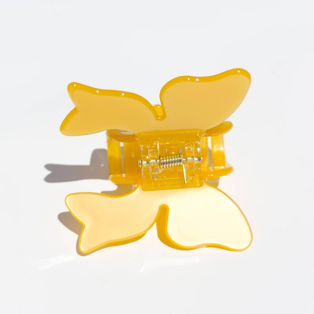 Butterfly Bow Hair Claw Clip | White