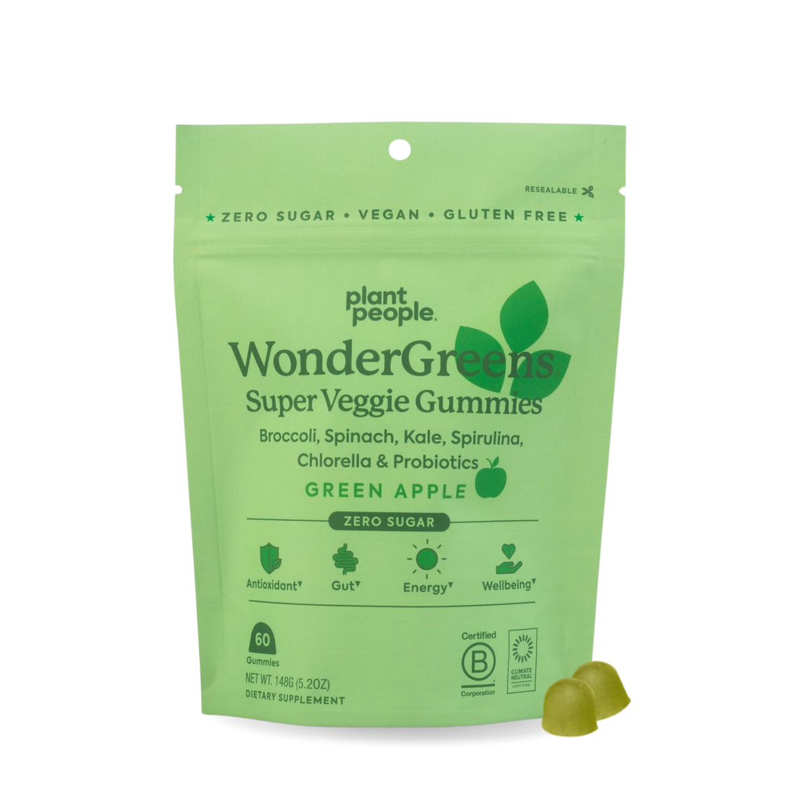 Plant People - WonderGreens - Super Veggie Gummies