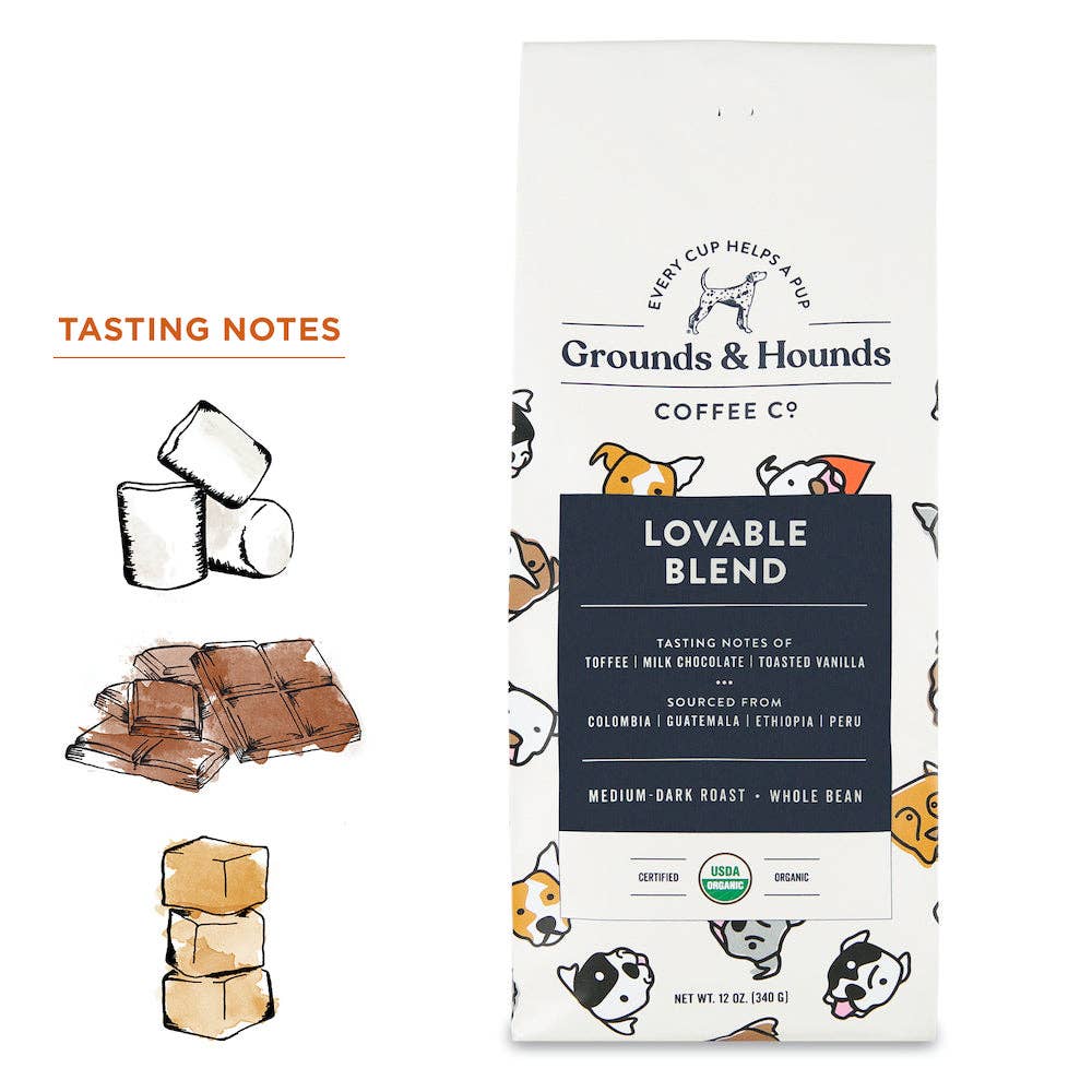 Grounds & Hounds Coffee Co.® Roast Coffee |  Lovable (Whole Bean)