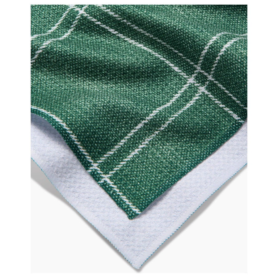 Geometry - Pine Forest Plaid Tea Towel