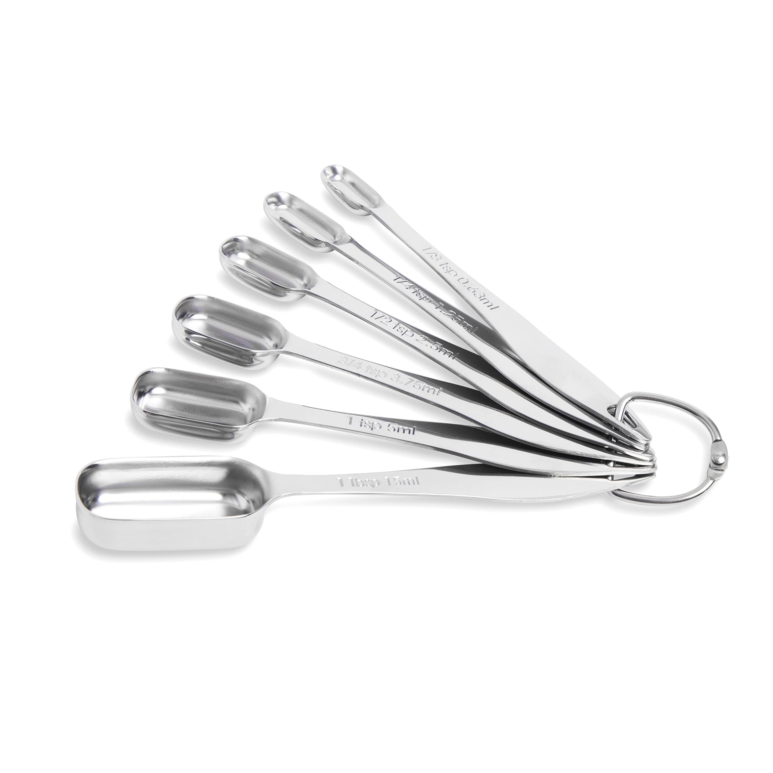 6-Piece S/S Measuring Spoons