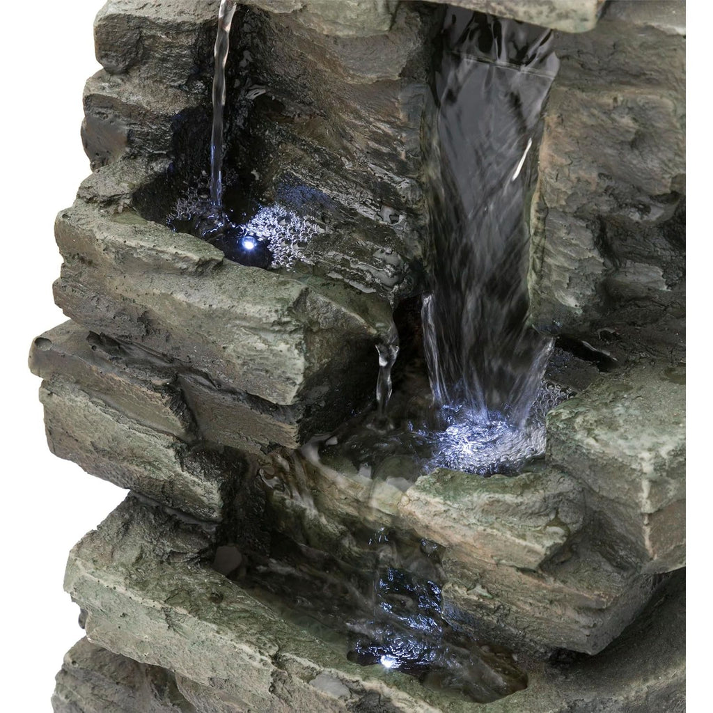 Cascading Tabletop Fountain w/LED Lights