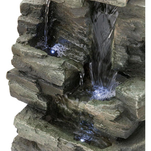 Cascading Tabletop Fountain w/LED Lights