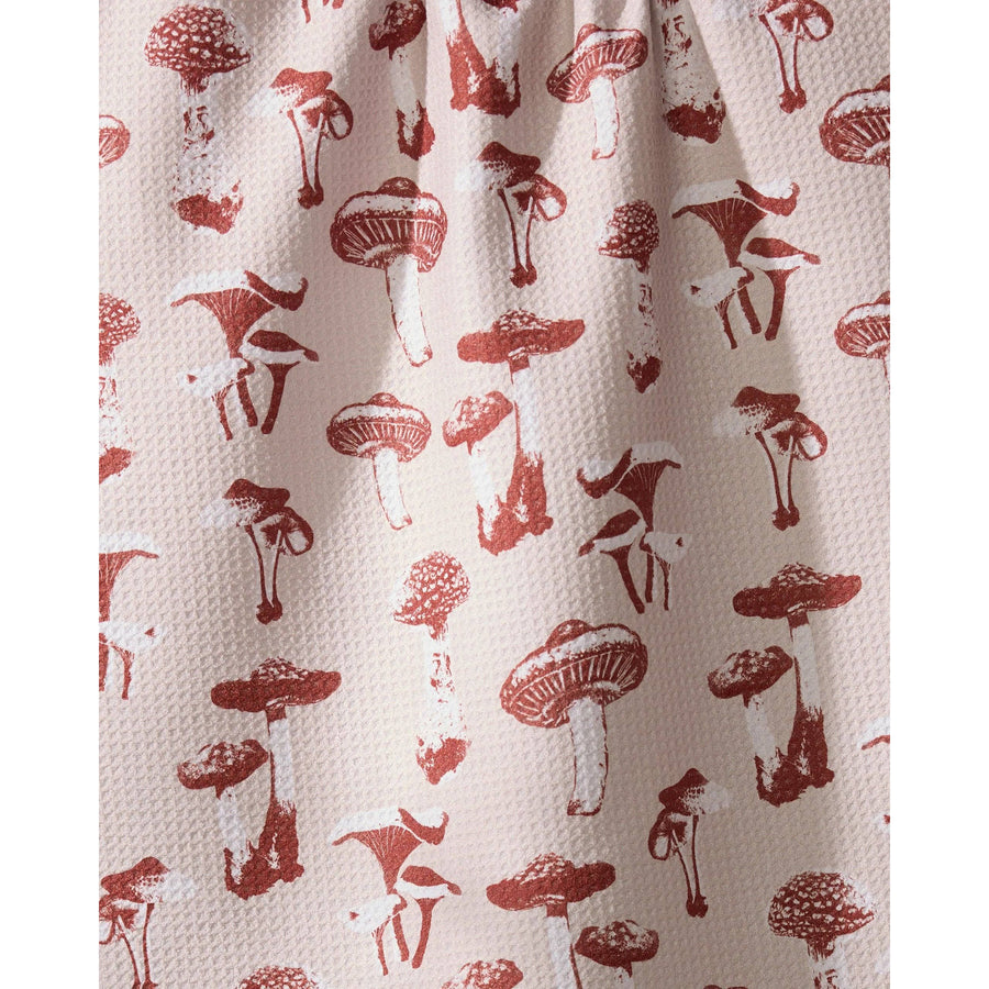 Geometry - Autumn Mushrooms Tea Towel