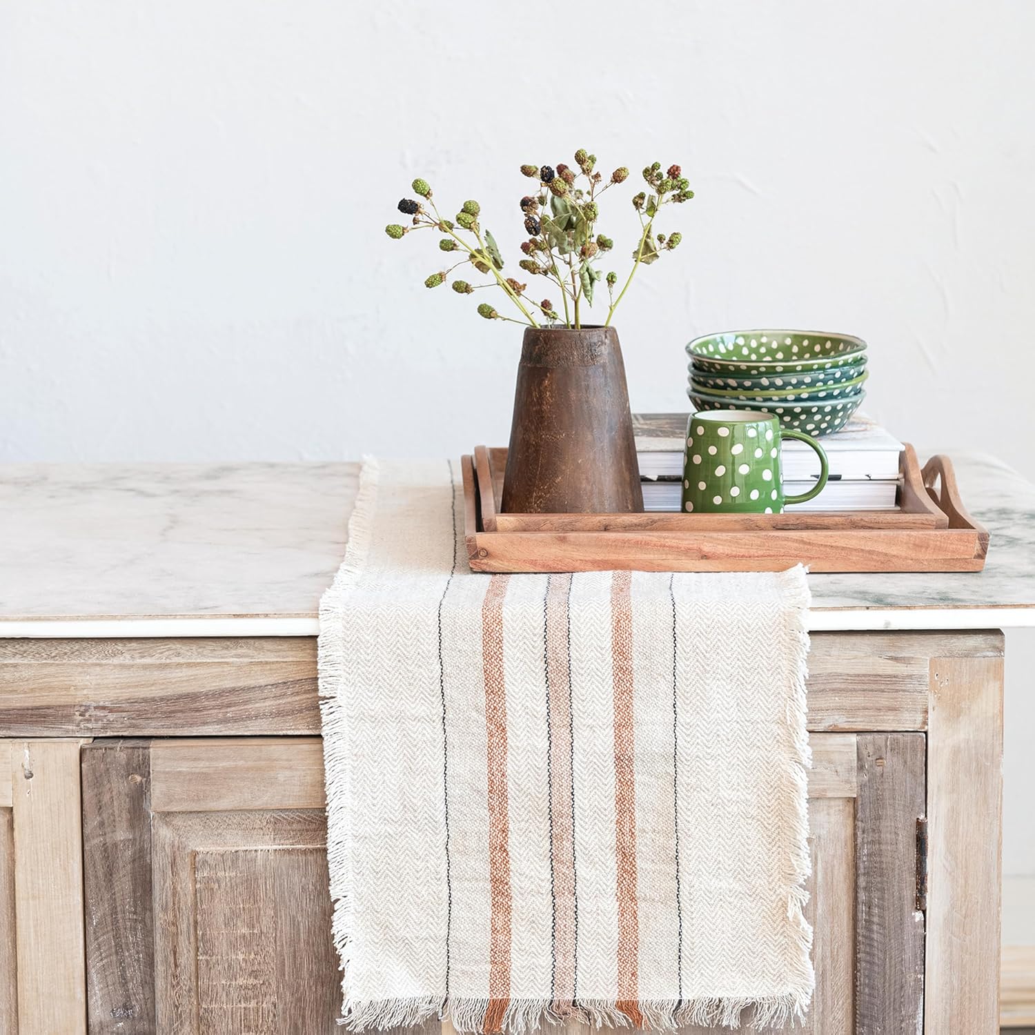 Wood Tray w/Handles | Natural