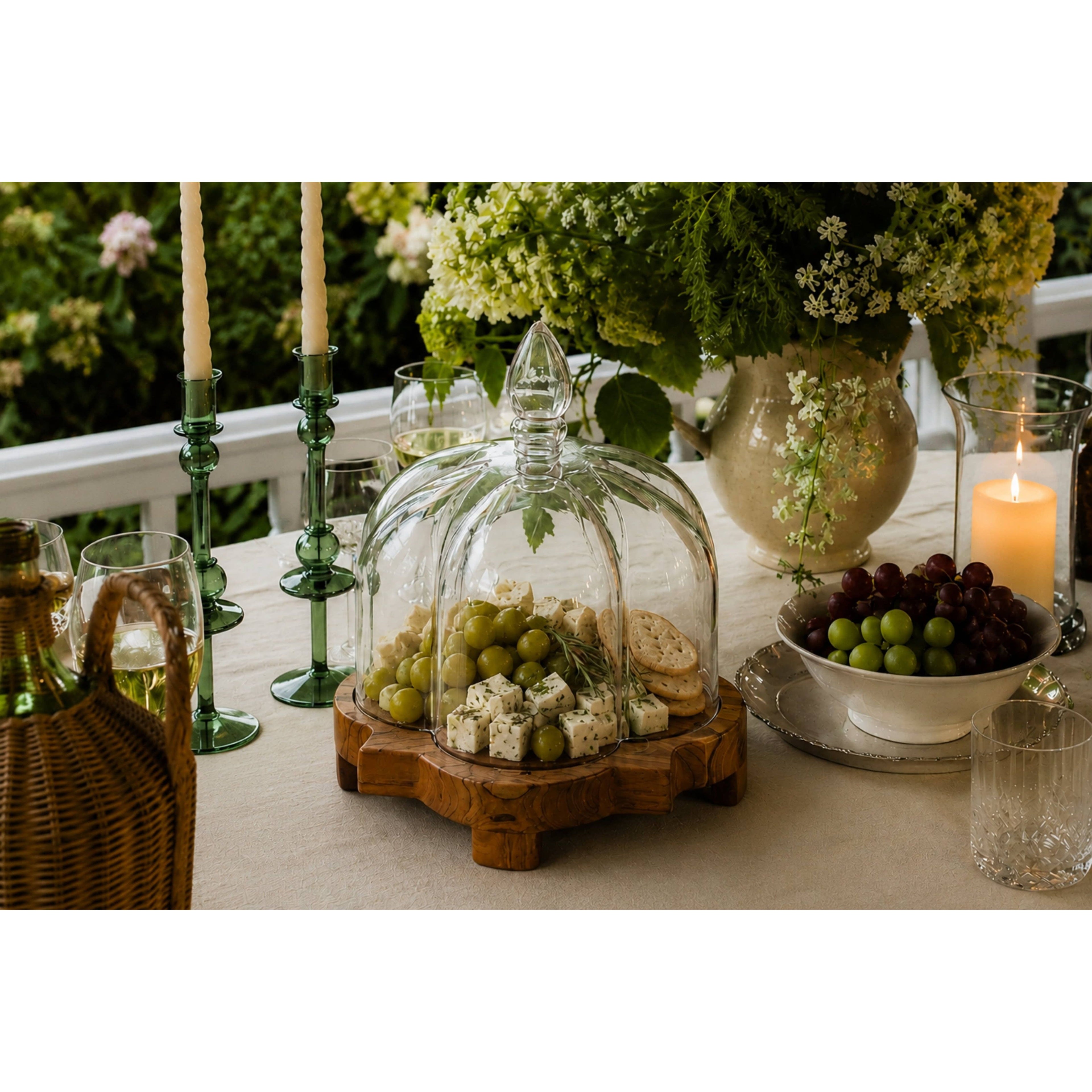 Glass Quatrefoil Dome