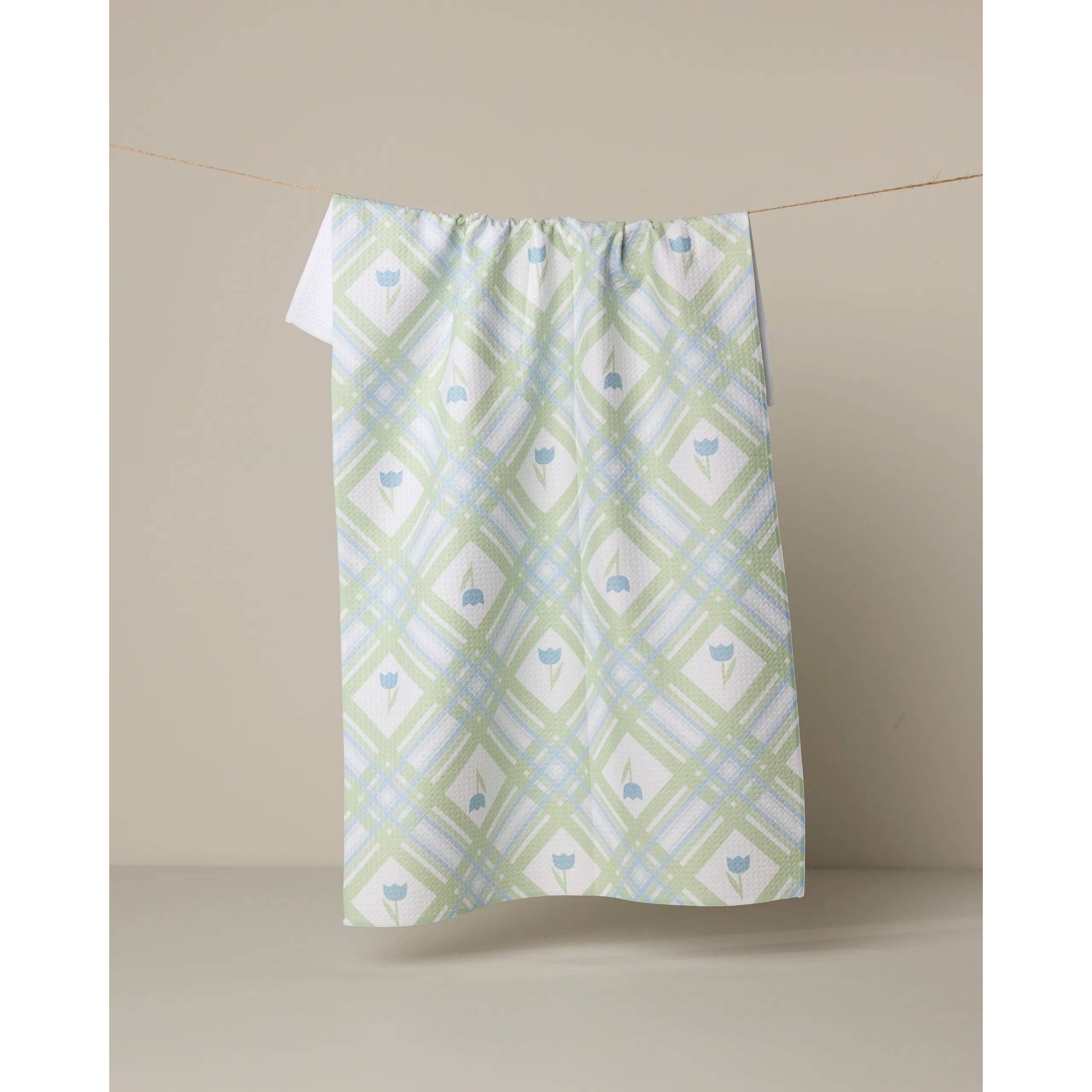 Geometry - Tulip Lattice Tea Towel