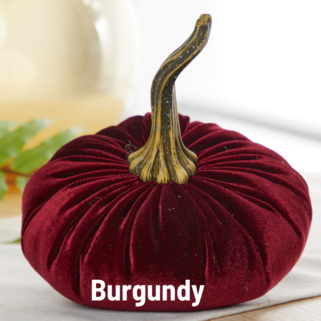 Velvet Pumpkin | Large - Burgundy