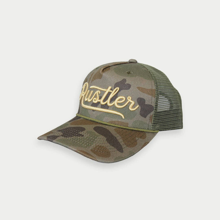 Rustler Hat Co. - Camo Trucker Hat