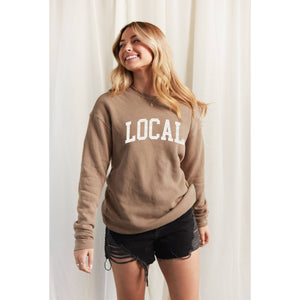 LOCAL Mineral Washed Graphic Sweatshirt | Dusty Forest