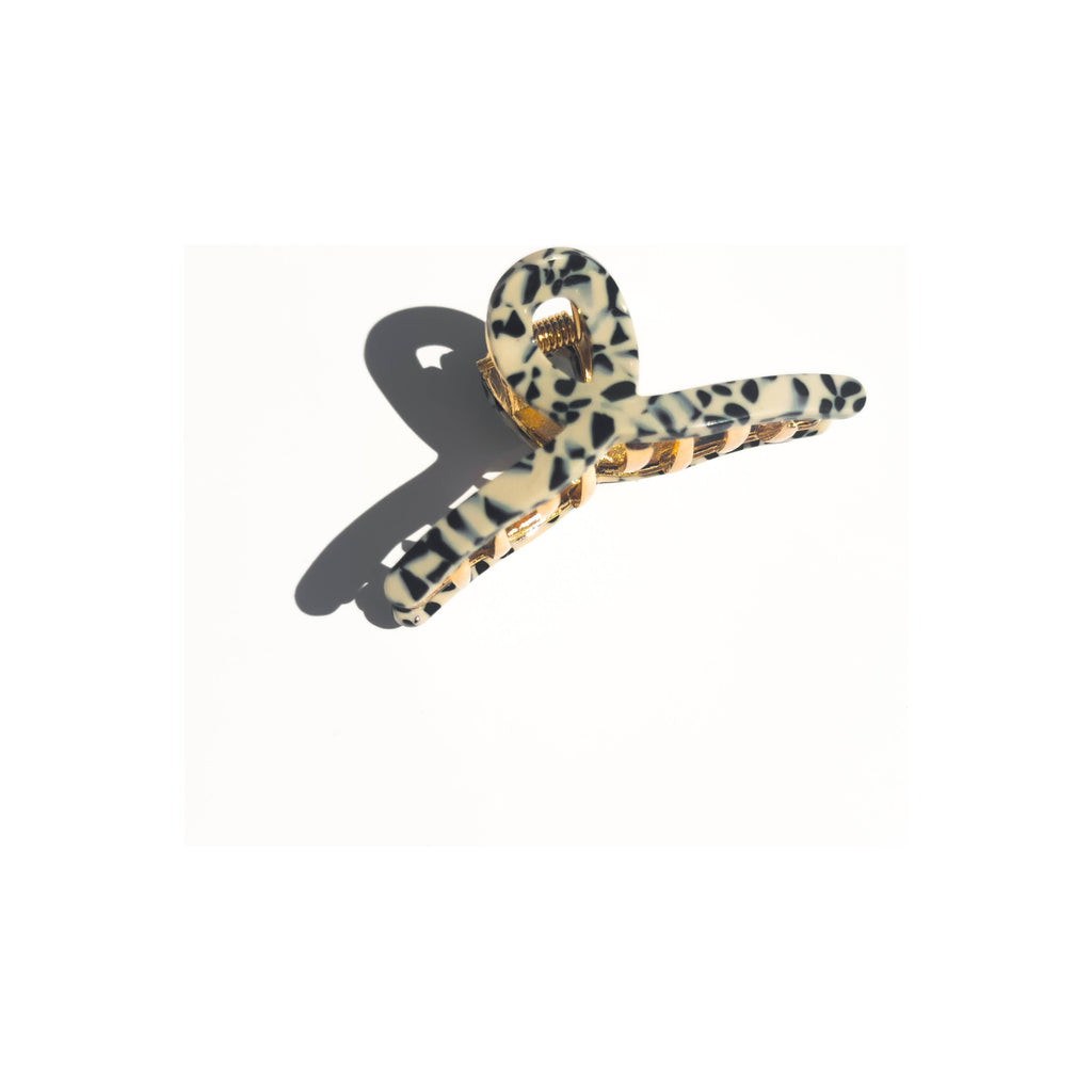 Tiny Loop Hair Claw Clip |  Cheetah