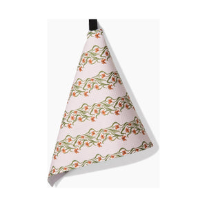 Geometry - Floral Fall Stripe Bar Towel