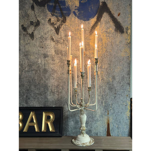 Black 13-Candle Iron Candelabra
