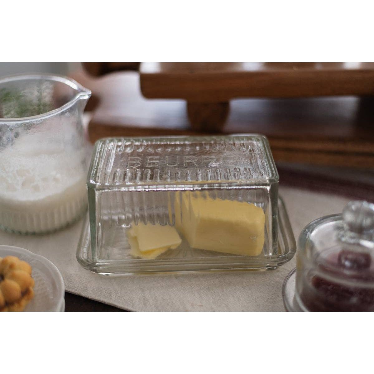 Bistro Glass Butter Dish