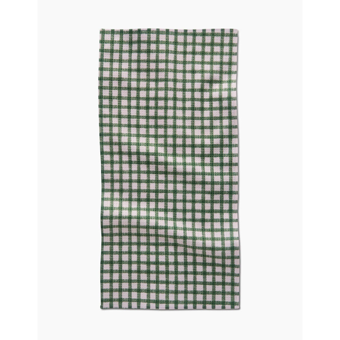 Geometry - Fireside Plaid Green Bar Towel