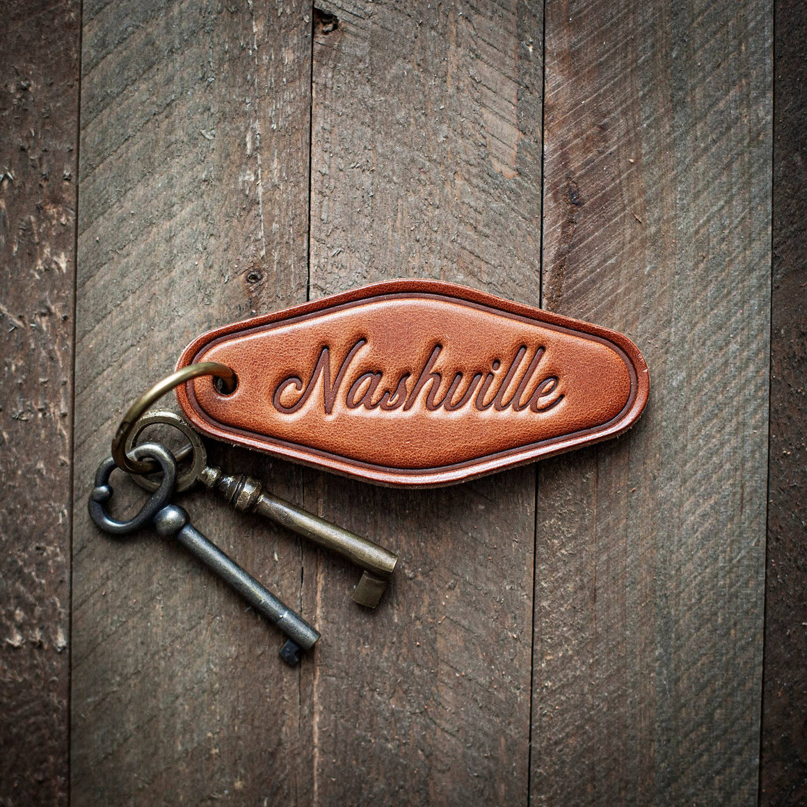 Leather Keychain | Nashville Motel Style