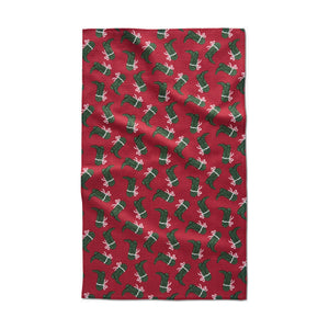 Geometry - Merry Boots Tea Towel