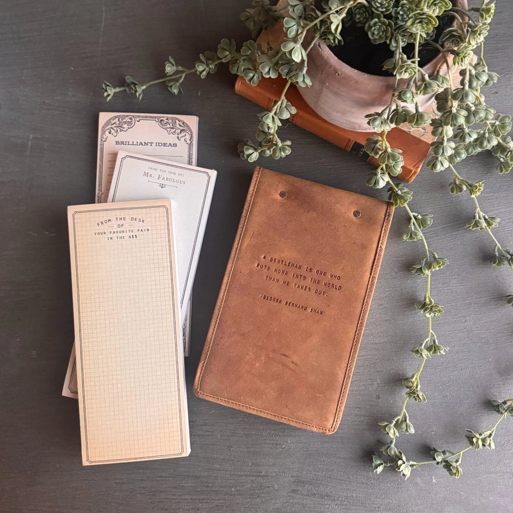 Signature Leather Desk Journal