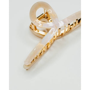 Beachy Loop Hair Claw | Pearl