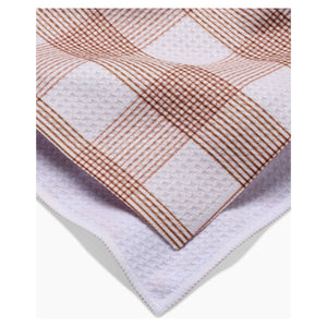 Geometry Tea Towel | Vintage Gingham - Natural