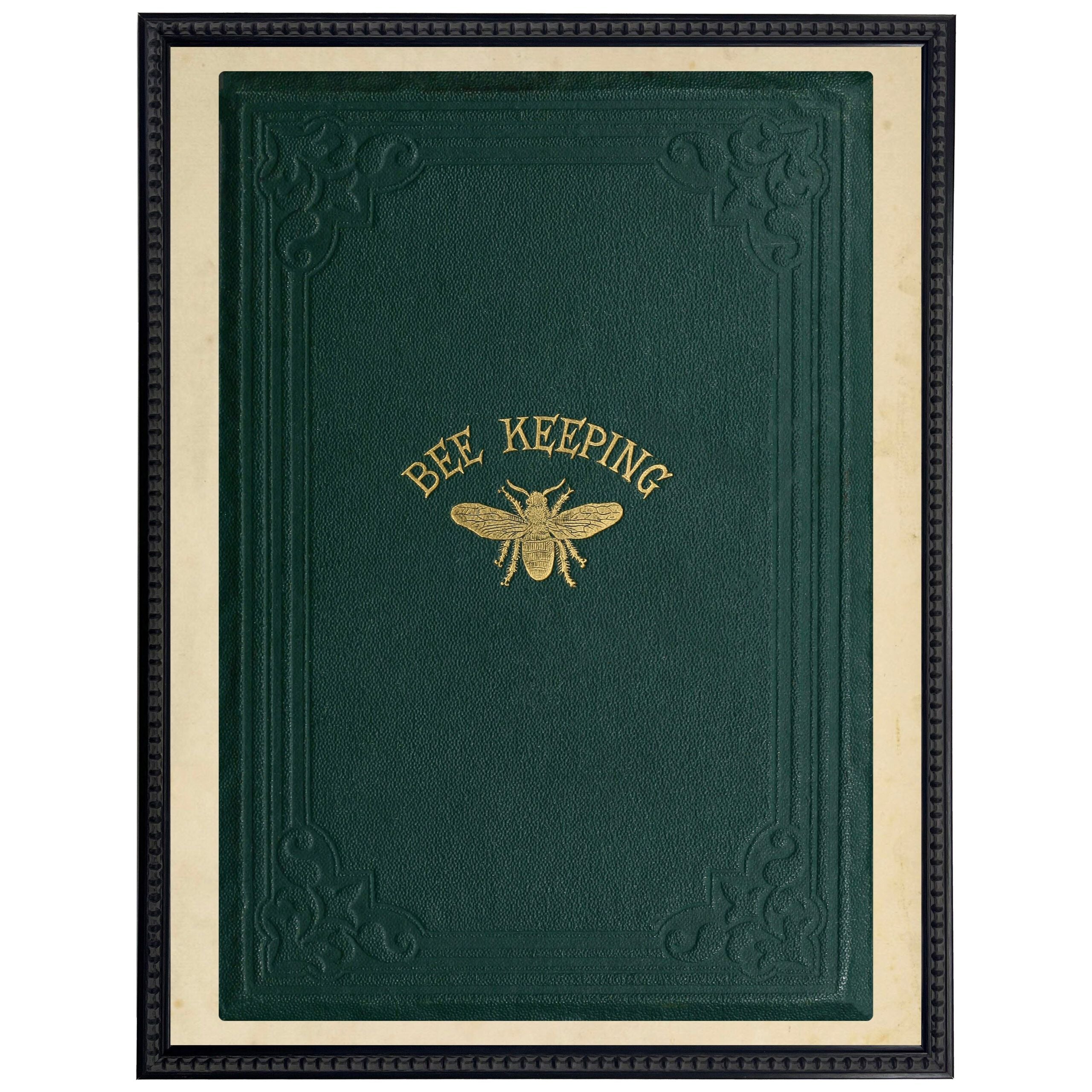 Beekeeping Book Cover Framed Art | Bee
