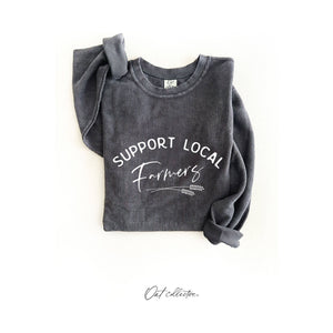 SUPPORT LOCAL FARMERS  Thermal Vintage Pullover | VINTAGE CHARCOAL