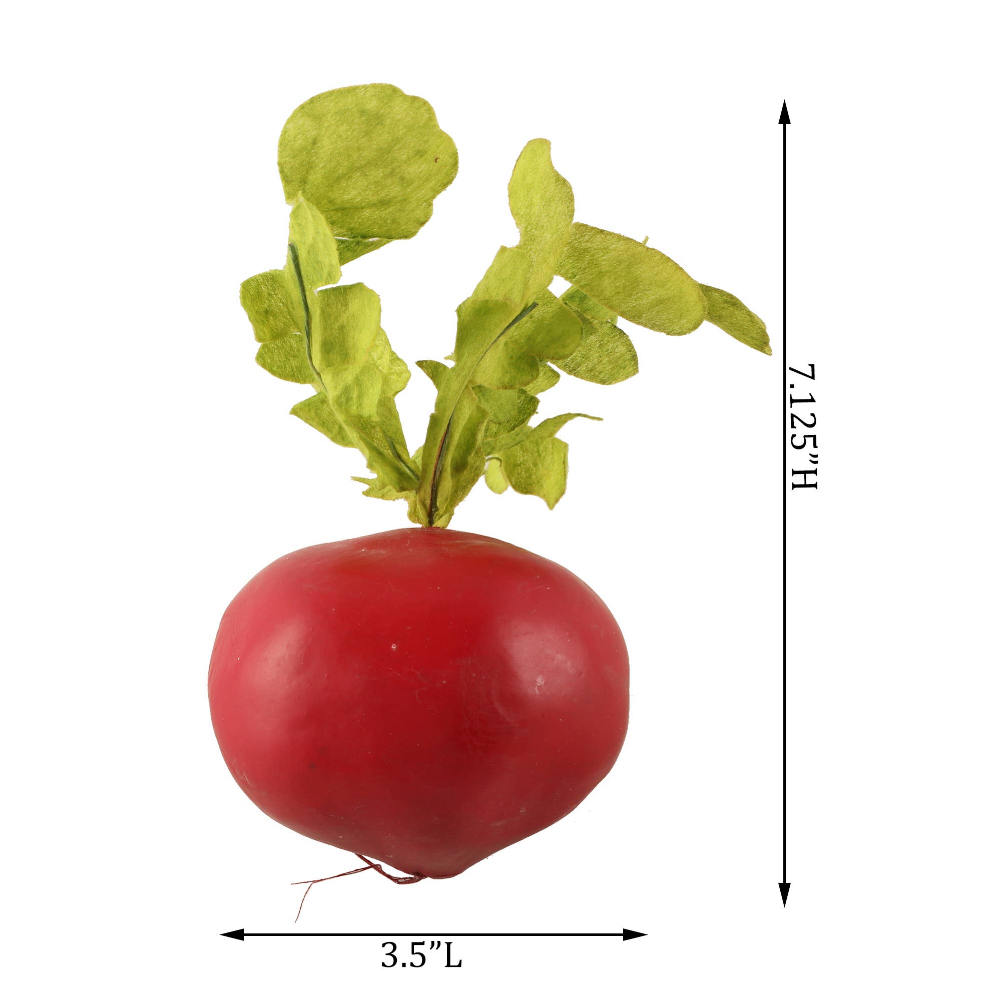 Hand-Made Faux Radish | Red