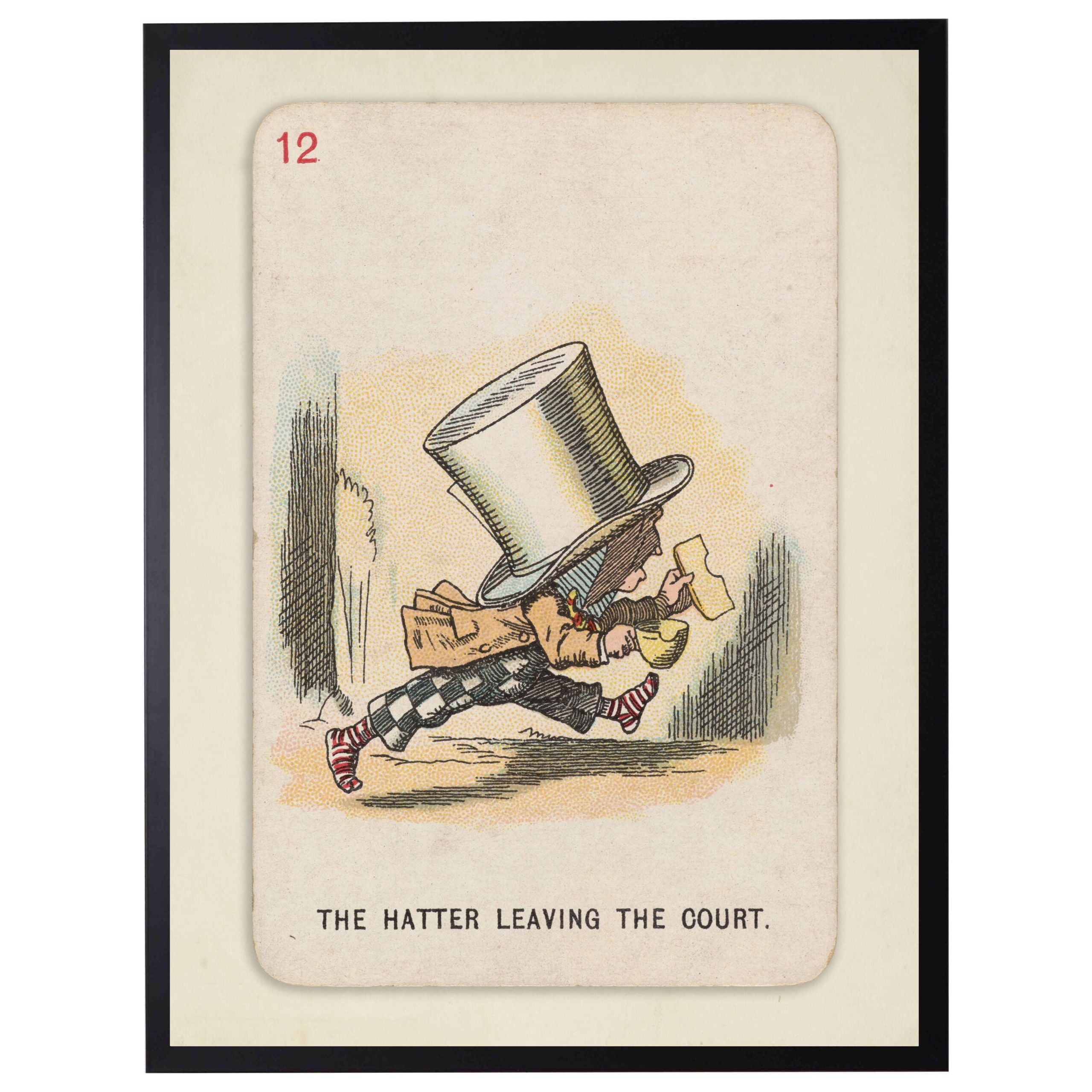 Vintage Alice In Wonderland Custom Framed Art