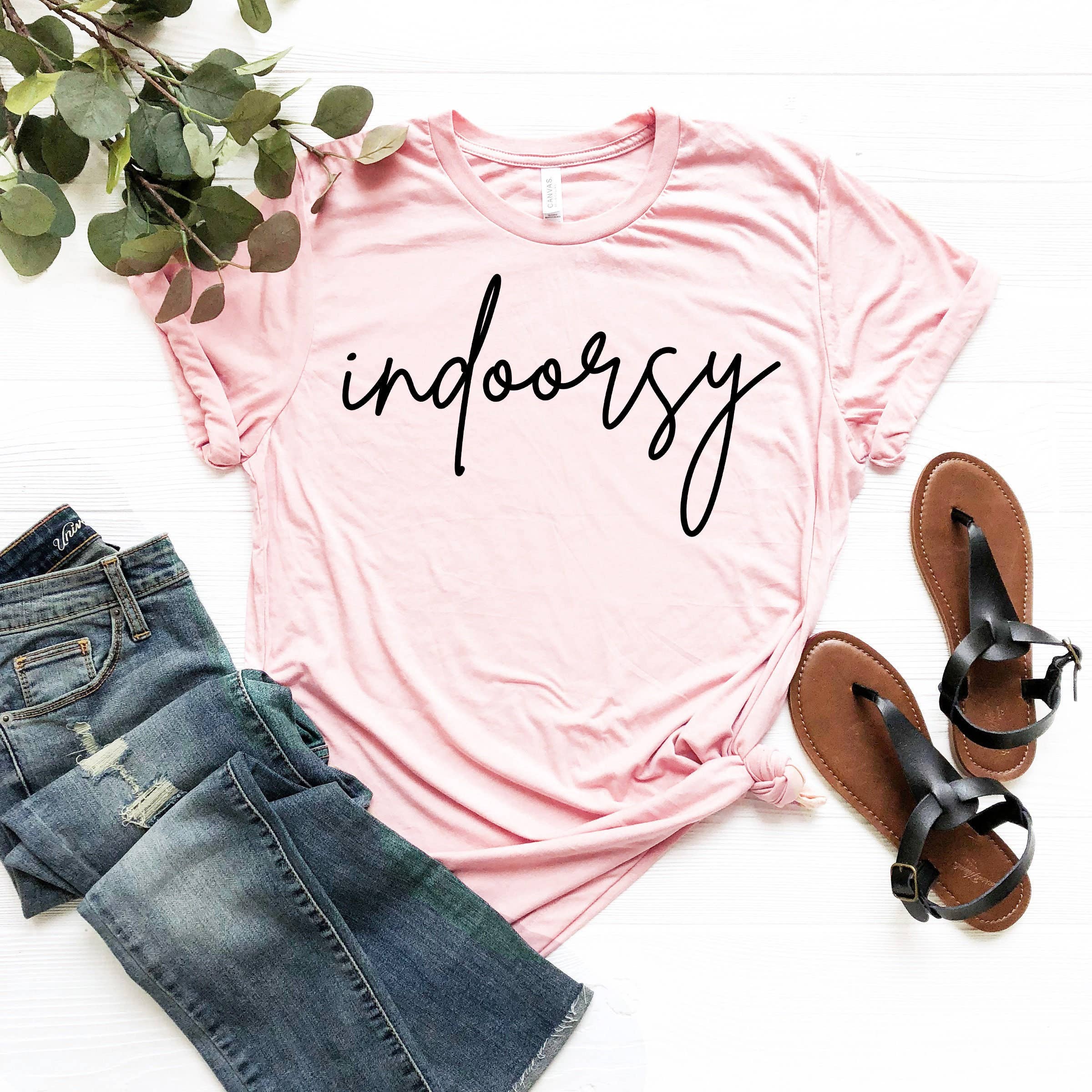 Indoorsy T-Shirt | Heather Mauve