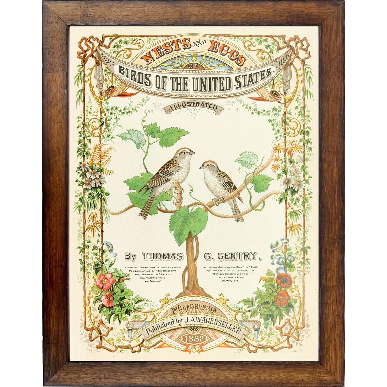 Vintage Title Page Nest Bookplate | 18" x 24"