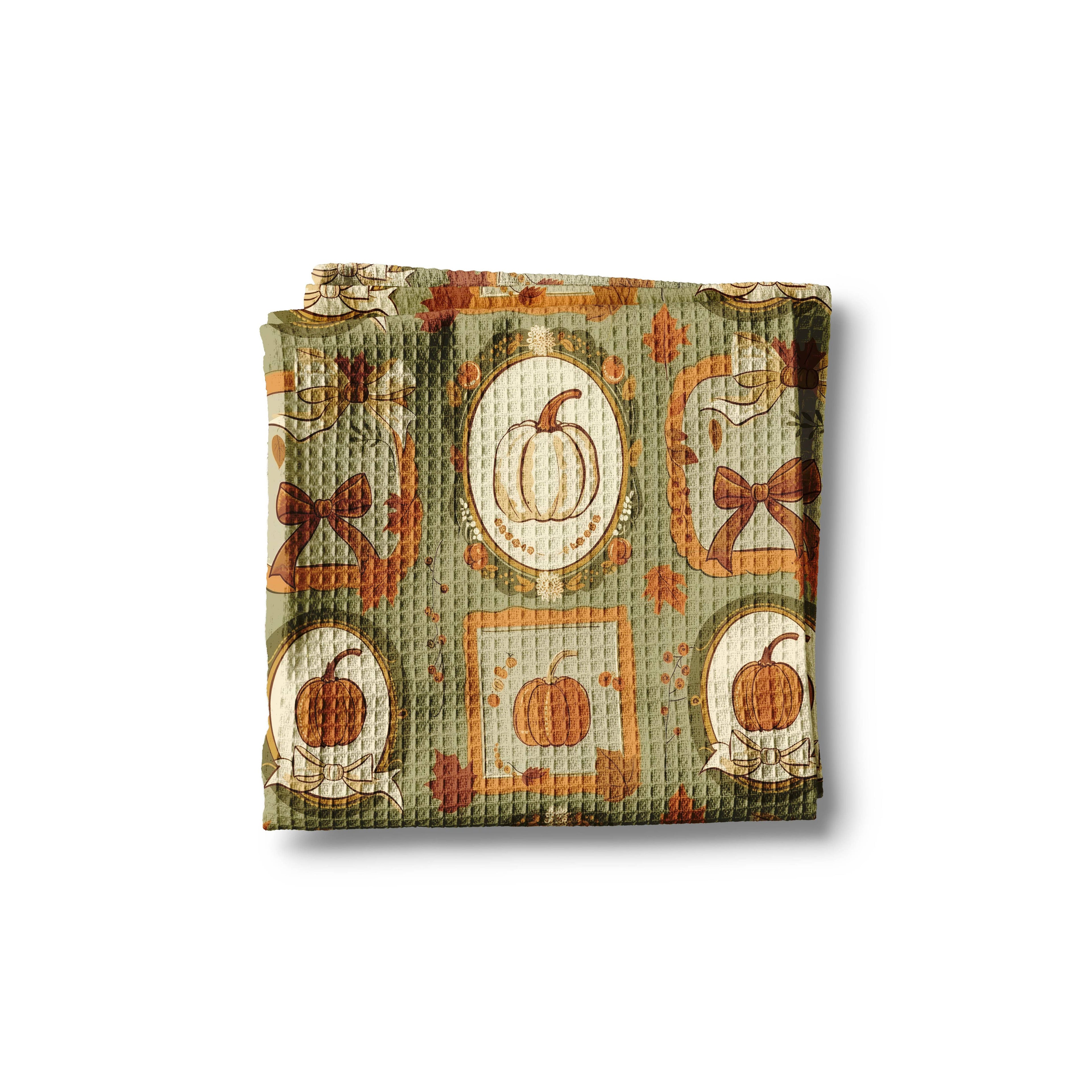 Kitchen Towel | Vintage Pumpkin Portraits