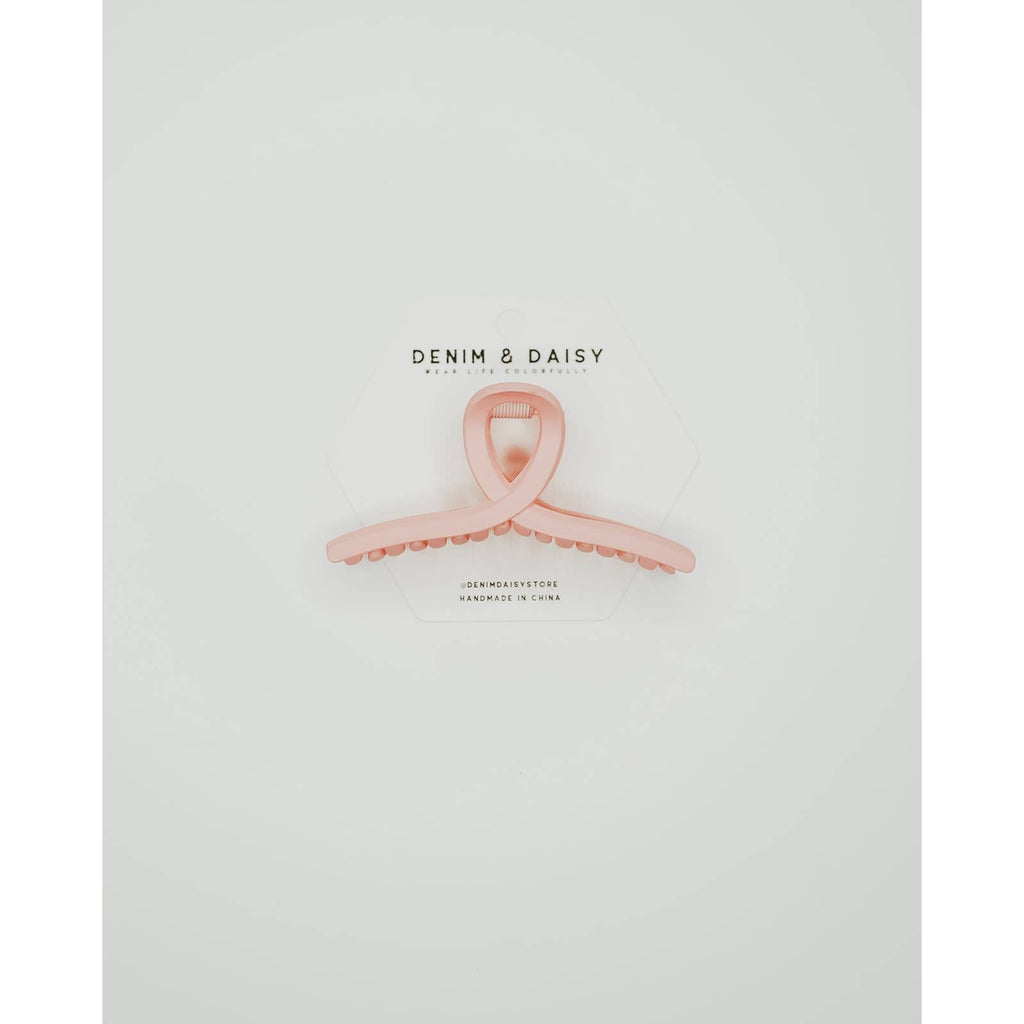 Matte Loop Hair Claw Clip | Pink