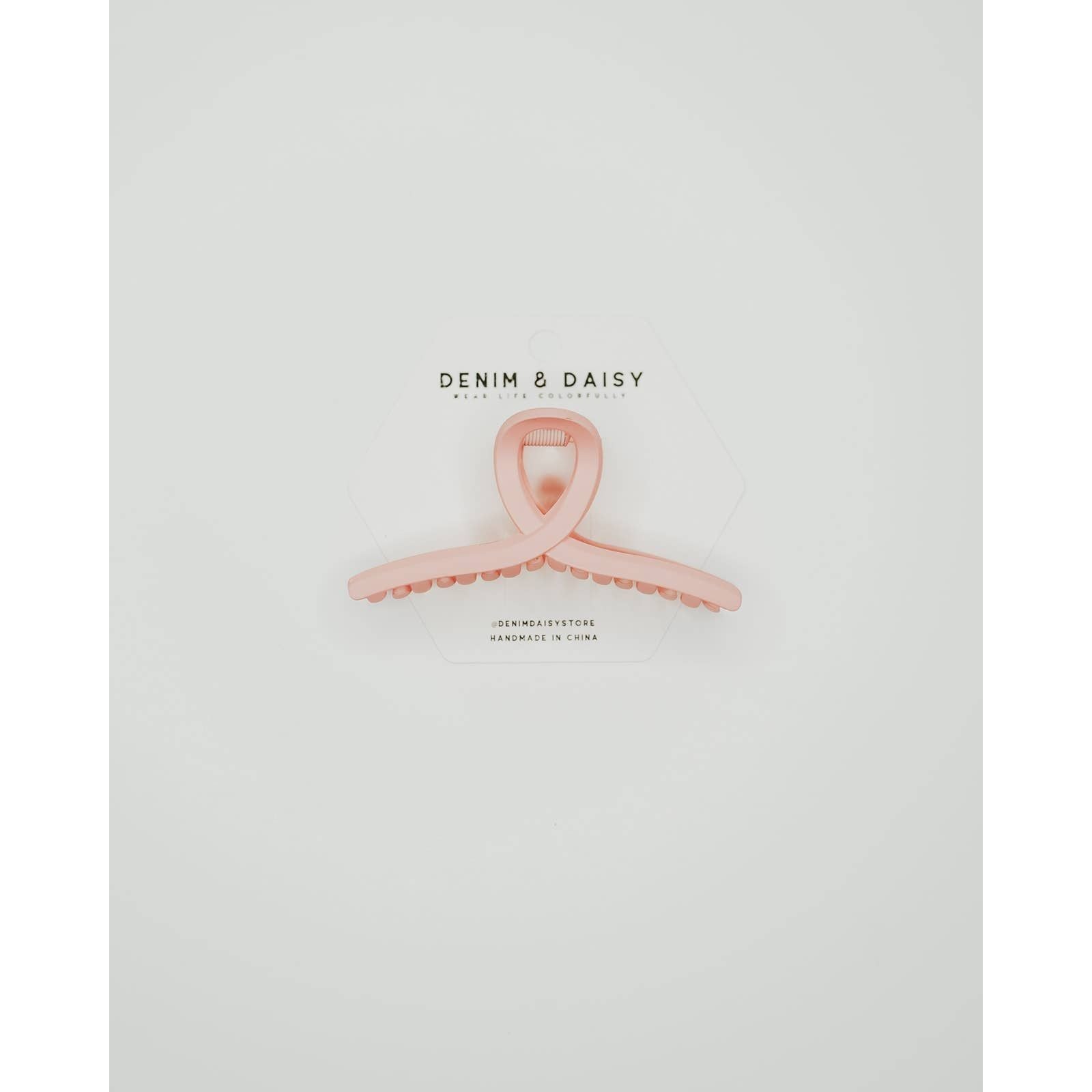 Matte Loop Hair Claw Clip | Pink