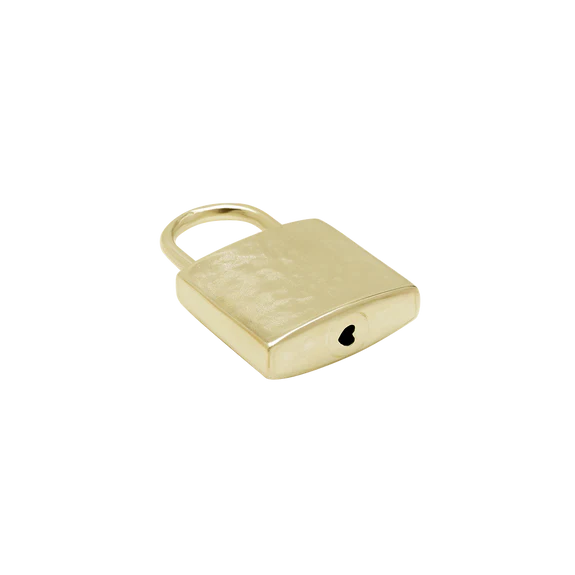 Guard Your Magic Lock Pendant - Ceramic Coated Brass