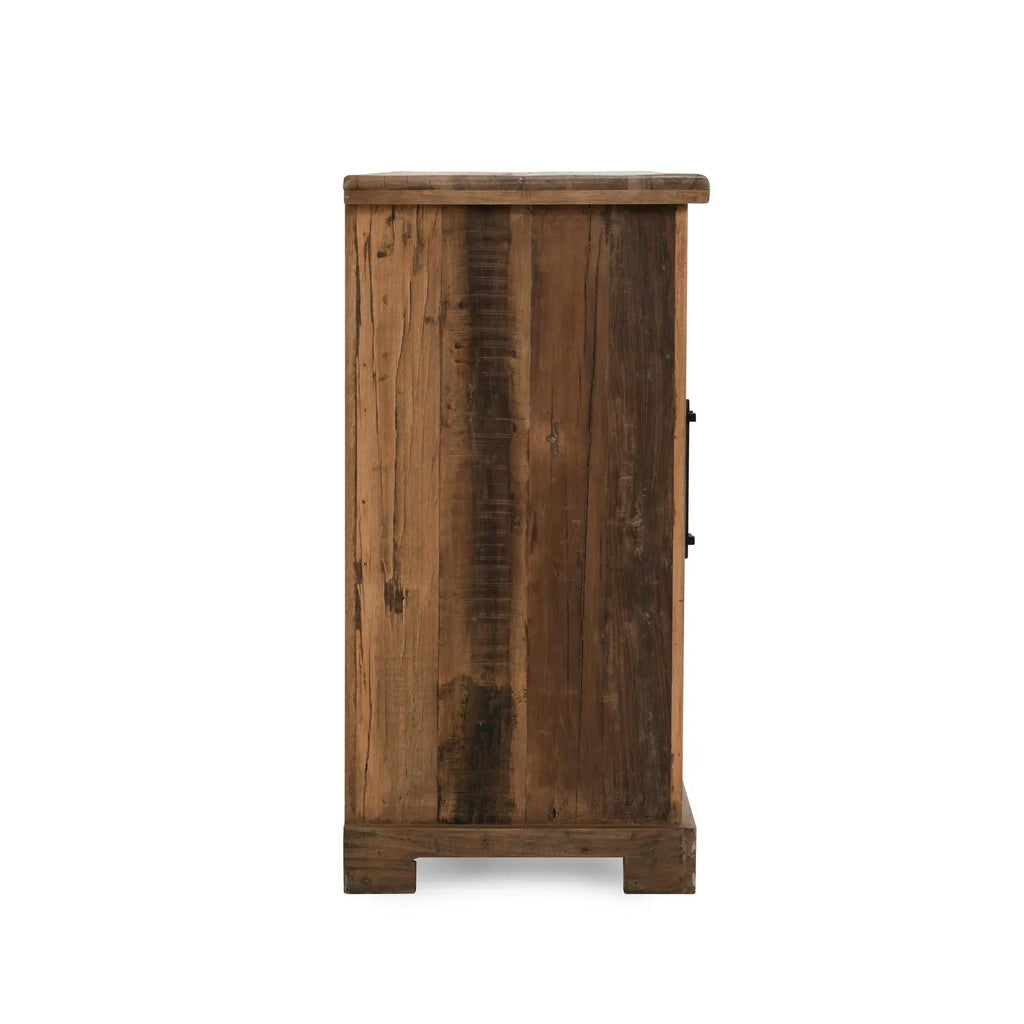 Zion Reclaimed Wood 4Dr Cabinet | Natural