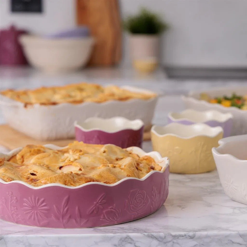 Mason Cash | In the Meadow | 9" Pie Dish - Pink