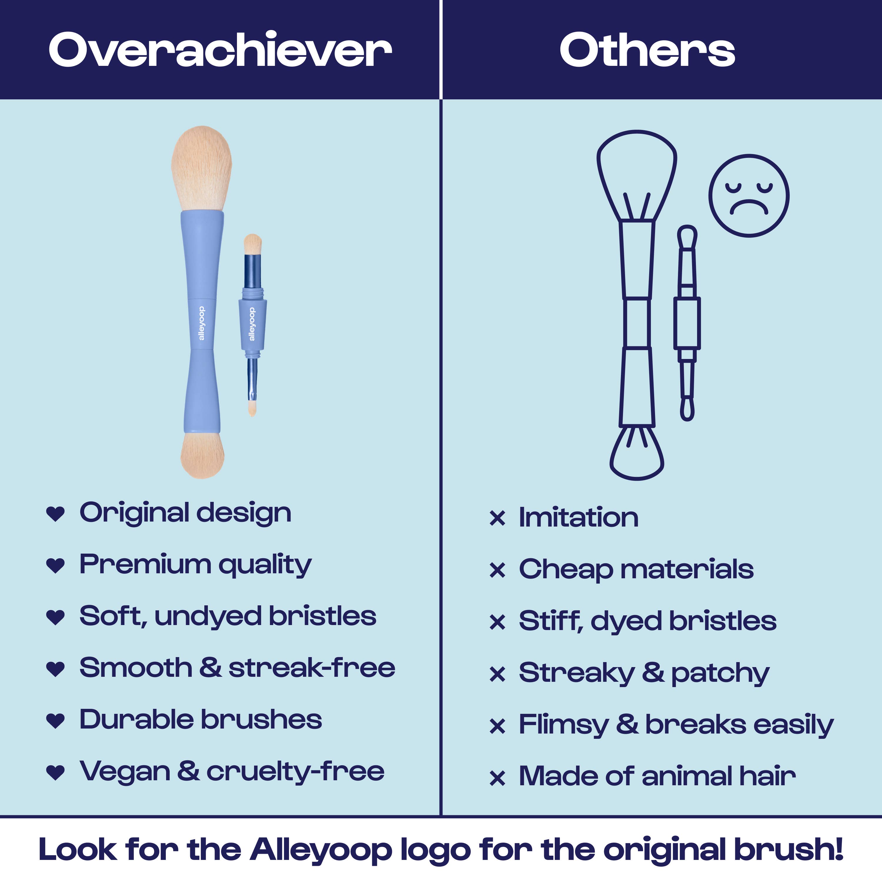 Overachiever | 4-in-1 Makeup Brushes