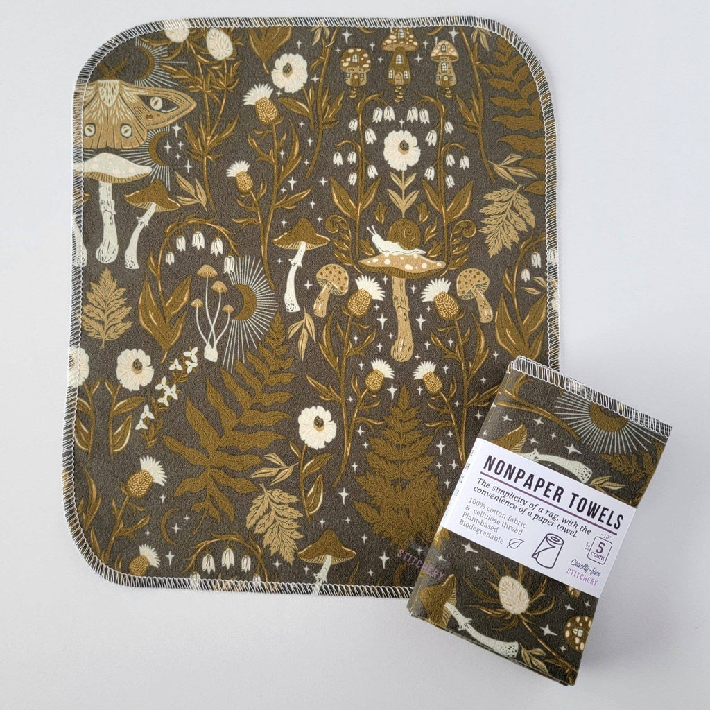 Cruelty-Free Stitchery - NonPaper Towels - Lunar Forest: 10