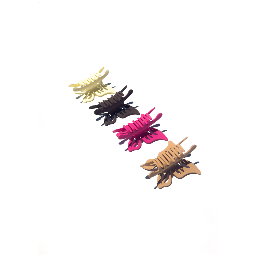 Matte Butterfly Hair Claw Clip | Chocolate