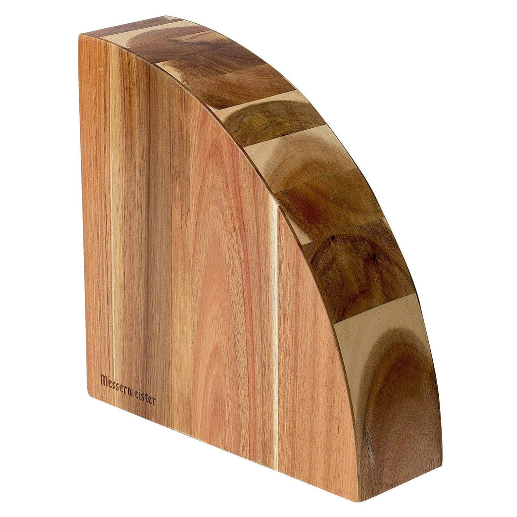 Messermeister Wood Quarter Round Magnetic Knife Block