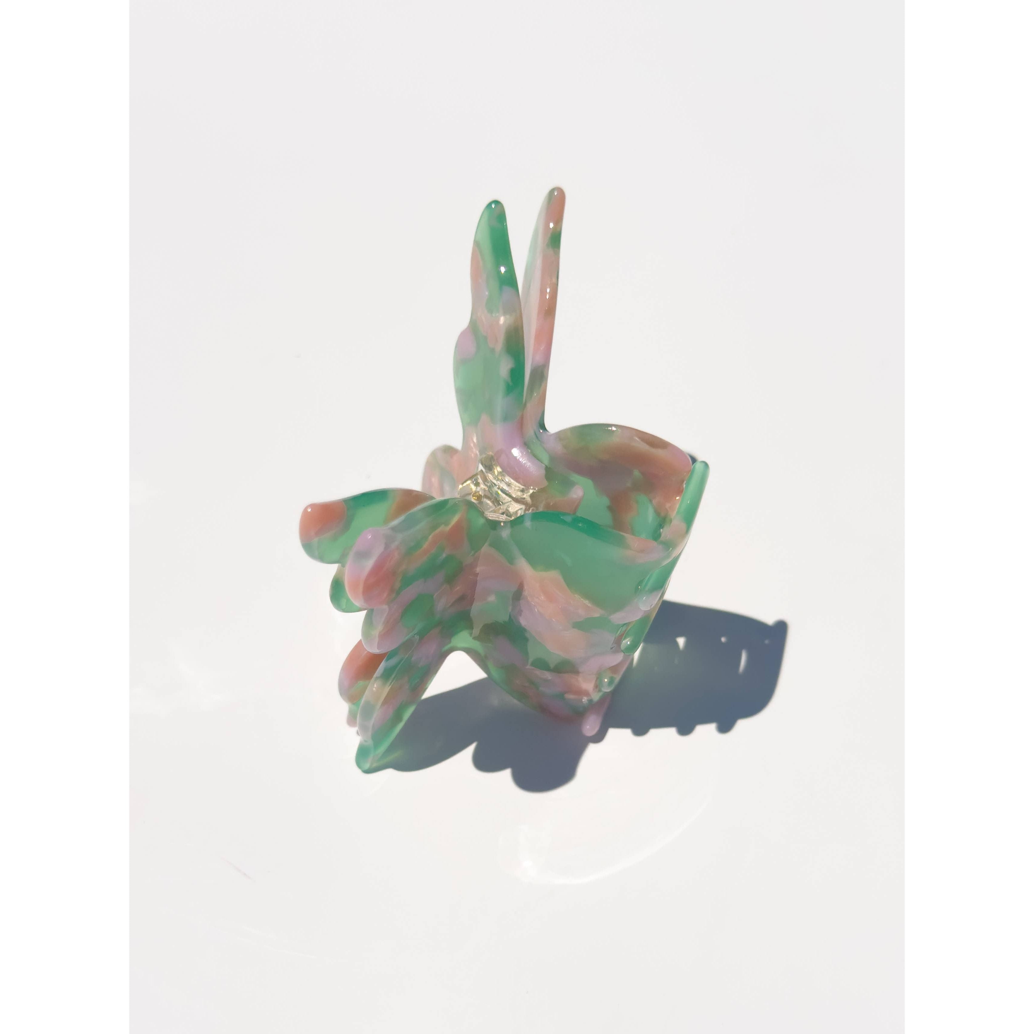 Flutter Butterfly Hair Claw Clip | Mossy Pink