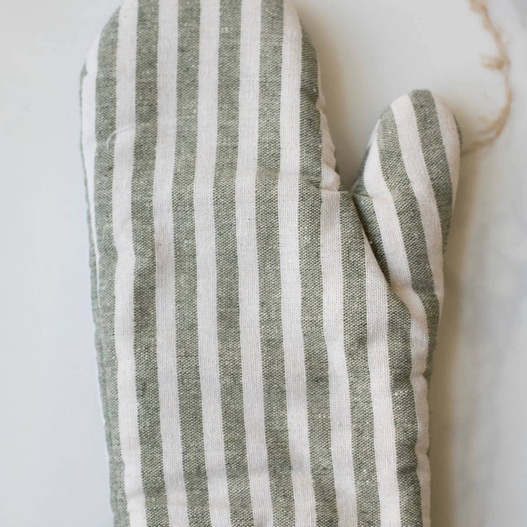 Oven Mitt | Green Stripe